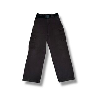 Aritzia TNA Wide Leg Utility Cargo Pants Brown With Belt Size S 27x28.5‎ *FLAWS